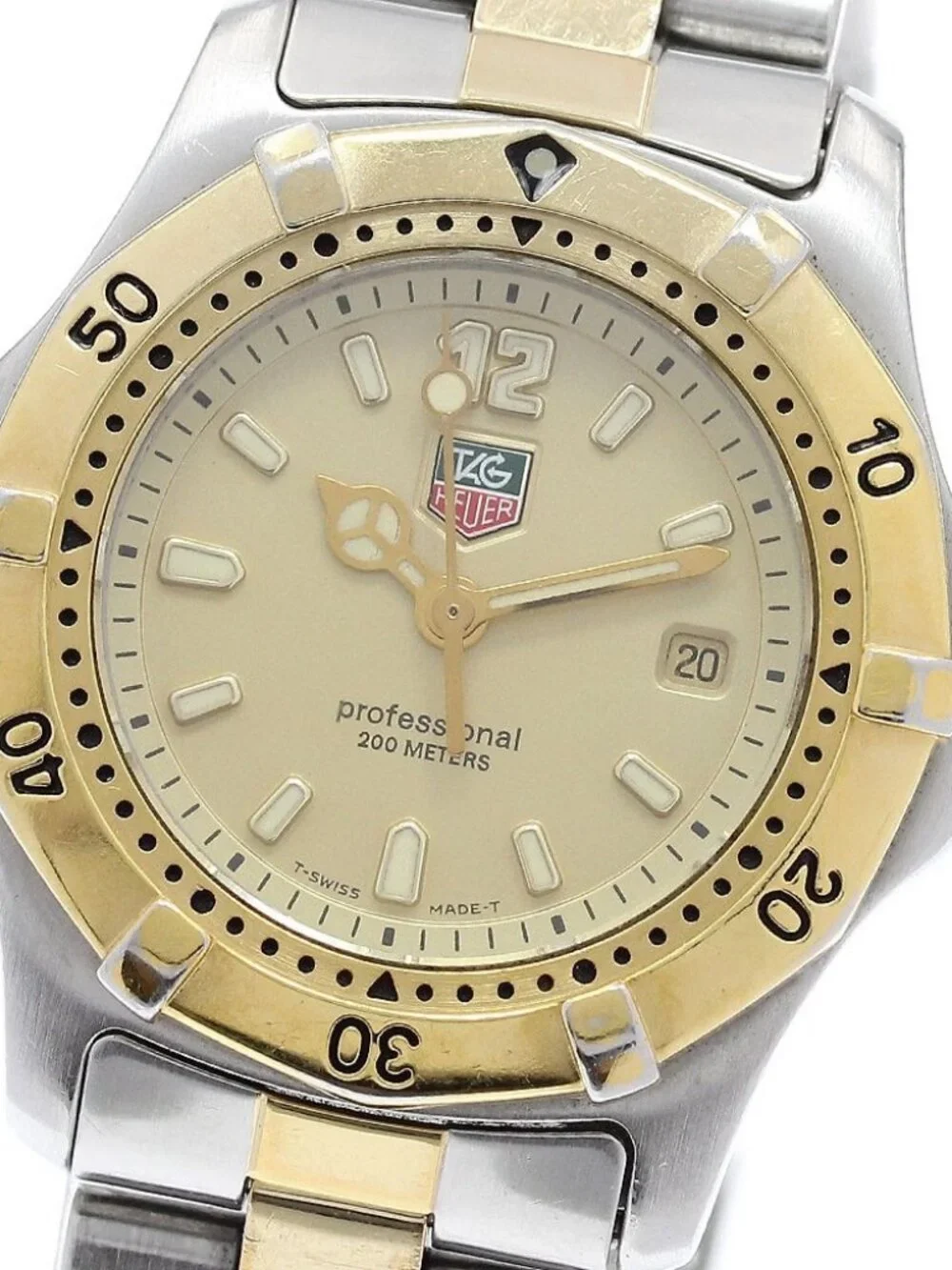 TAG HEUER 2000 series WK1321 Date gold Dial Quartz Ladies Watch_965811
